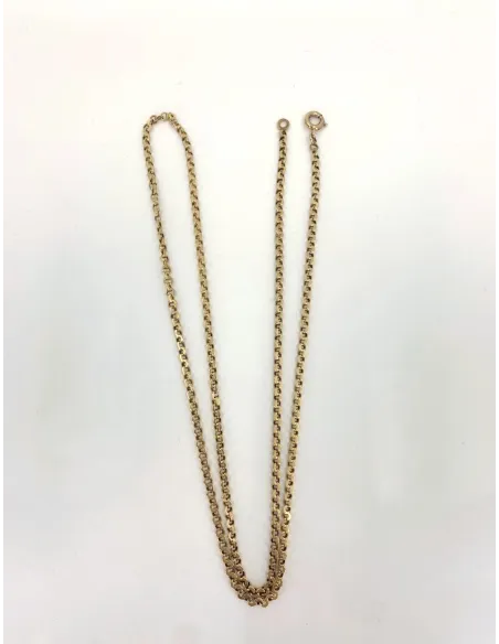 Chaine Mailles Infinity Plates Or Jaune