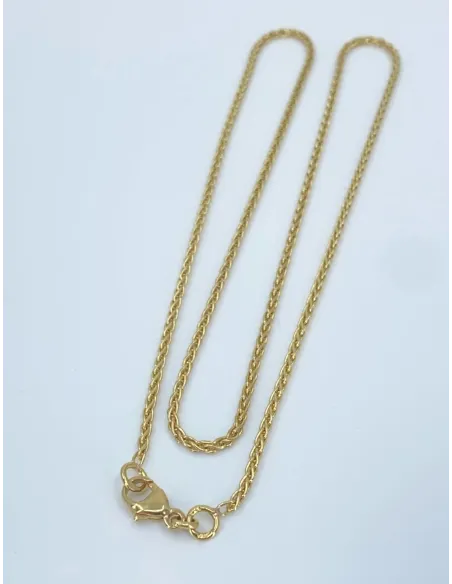 Chaine maille de Blé Or Jaune