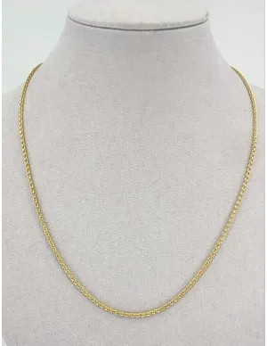 Chaine maille de Blé Or Jaune