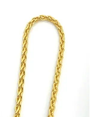 Chaine maille de Blé Or Jaune 2