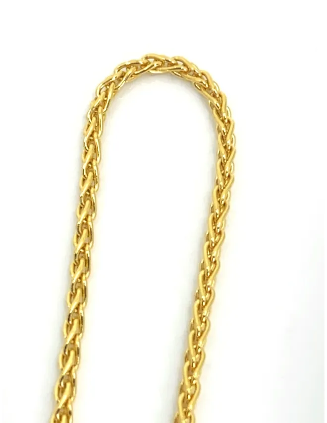 Chaine maille de Blé Or Jaune