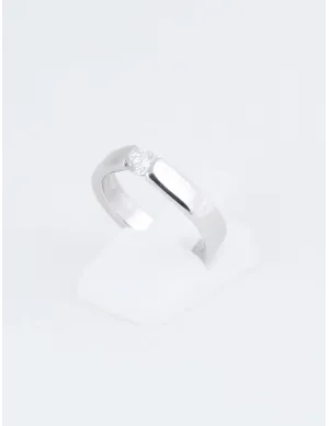 Bague Diamant Solitaire Or Blanc 2