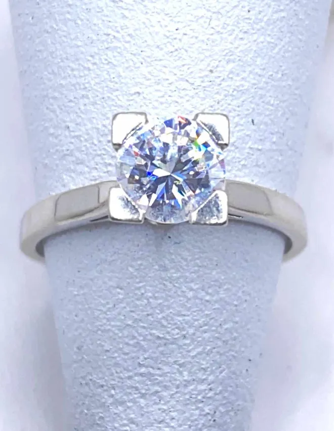 Bague solitaire diamant 1 carat