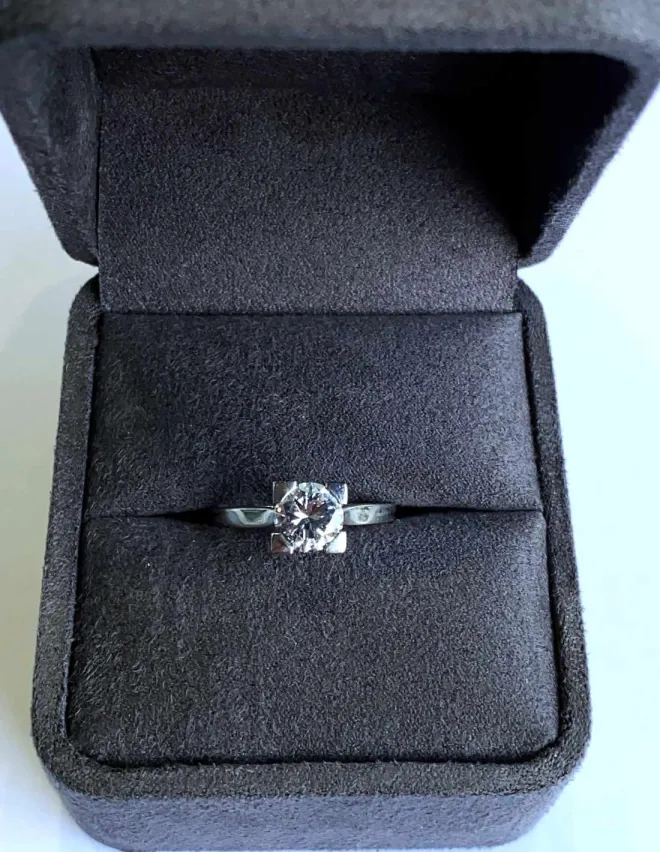 Bague solitaire diamant 1 carat