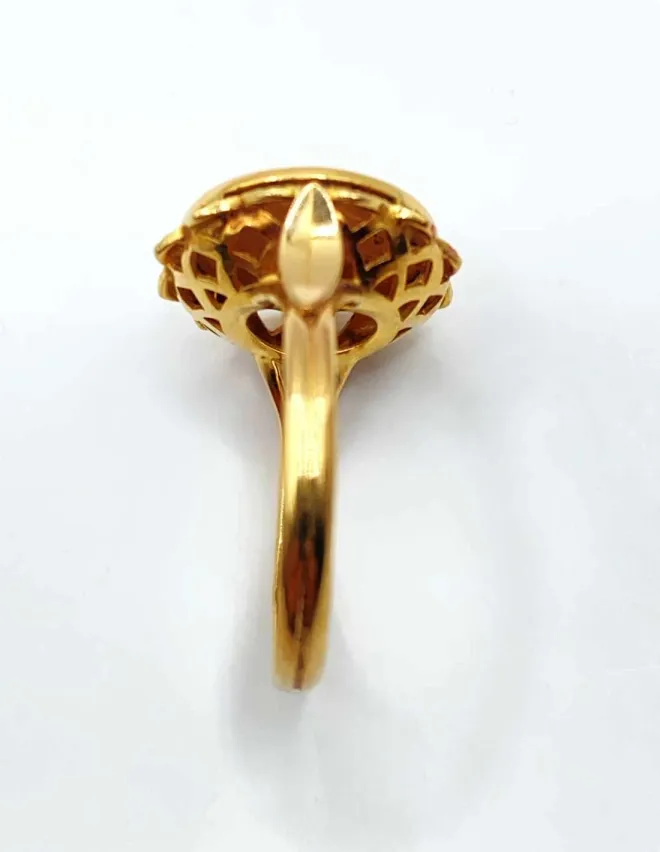 Bague Ancienne Or Jaune & Pièce d'Or 2 Pesos