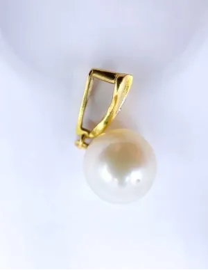 Pendentif Or Jaune, Perle de culture & Diamant 2