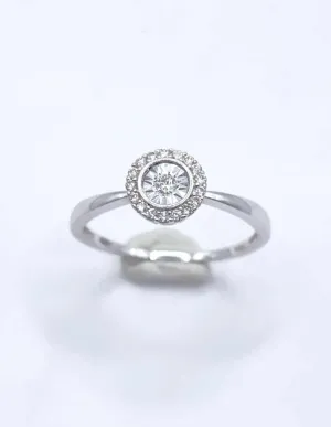 Bague Or Blanc & Diamants