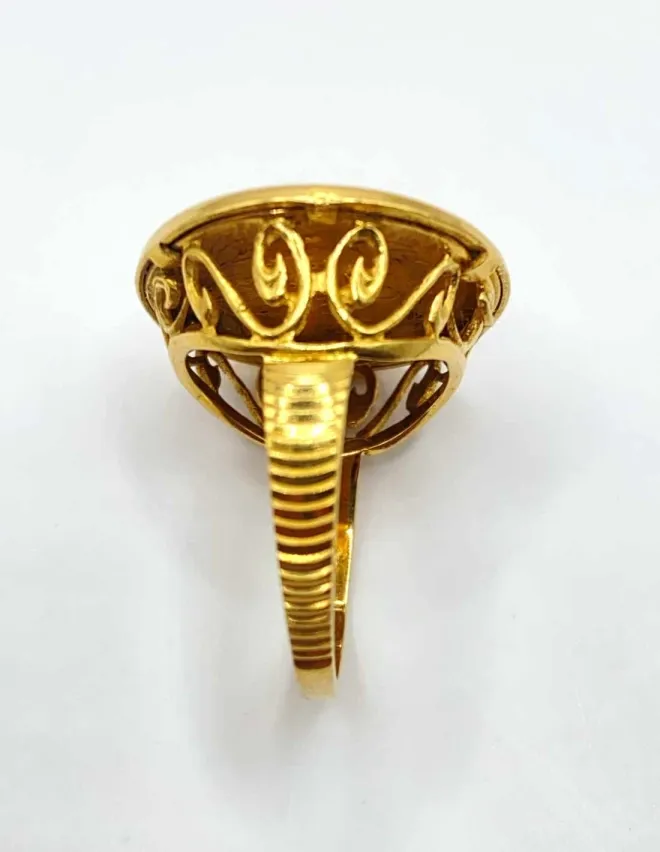 Bague Vintage Or Jaune Pièce 10 Francs