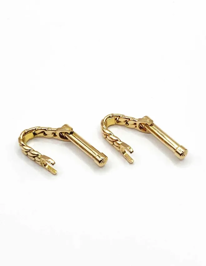 Paire de Boutons de Manchette Or Jaune 18K