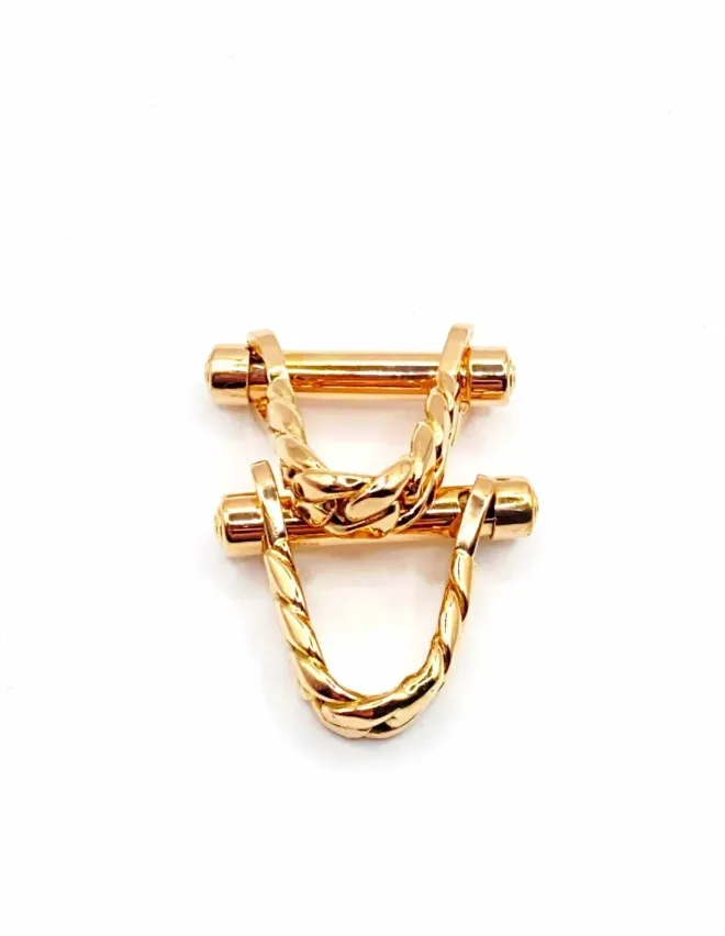 Paire de Boutons de Manchette Or Jaune 18K