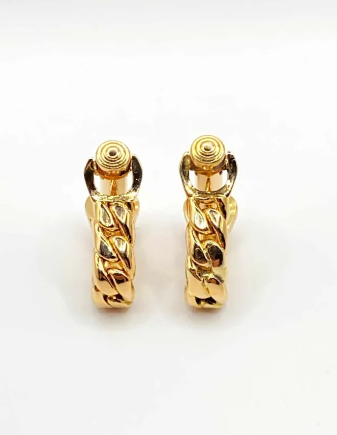 Paire de Boutons de Manchette Or Jaune 18K