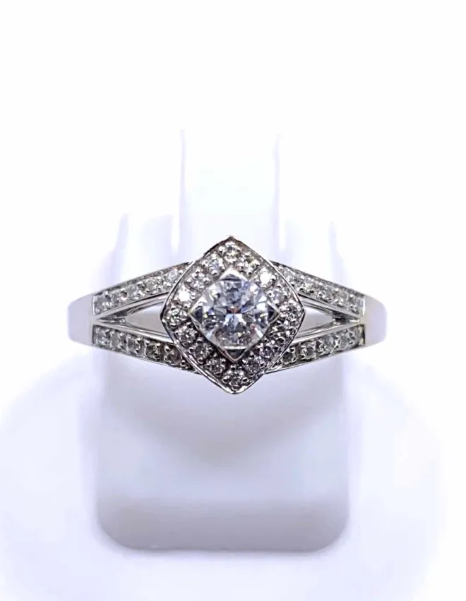 Mauboussin Bague Solitaire Love My Love Or Blanc Diamant
