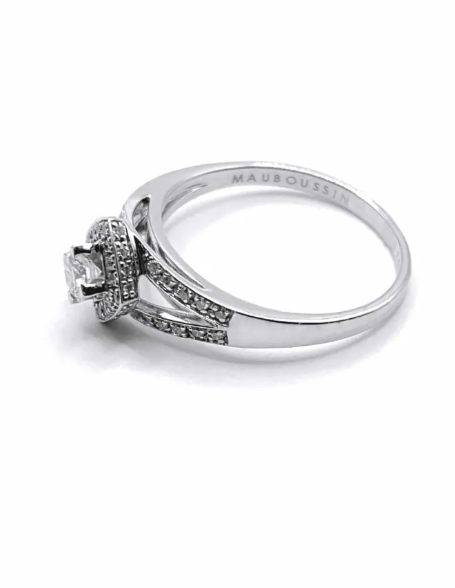 Mauboussin Bague Solitaire Love My Love Or Blanc Diamant