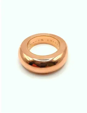 CHAUMET - Bague Jonc Or Rose Numérotée et Signée 2
