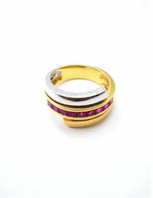 Bague Guy Laroche 3 Ors & Rubis 2