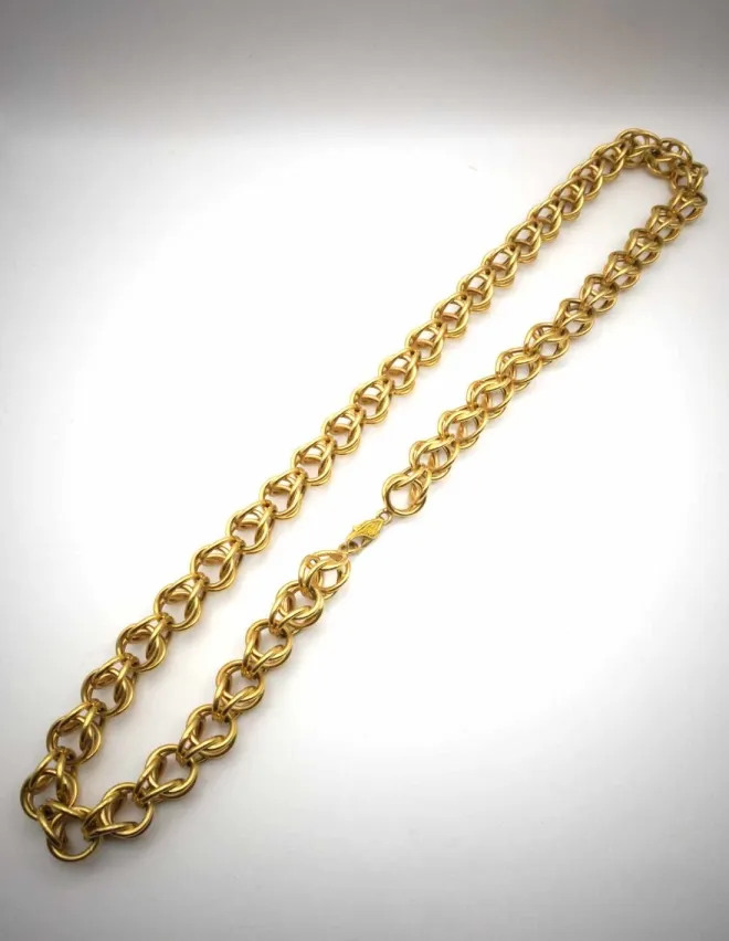 Chaîne Maille Gros Sirop Or Jaune 18K