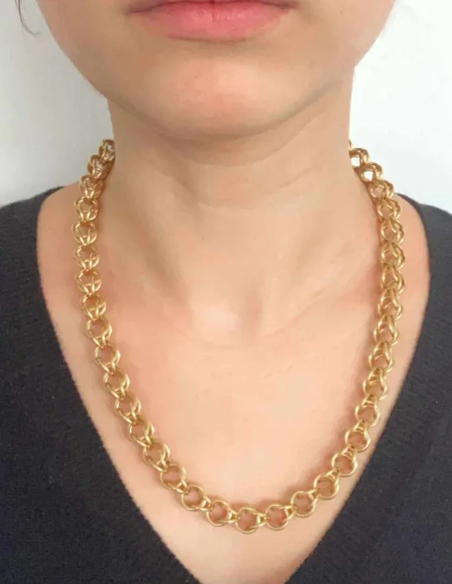 Chaîne Maille Gros Sirop Or Jaune 18K