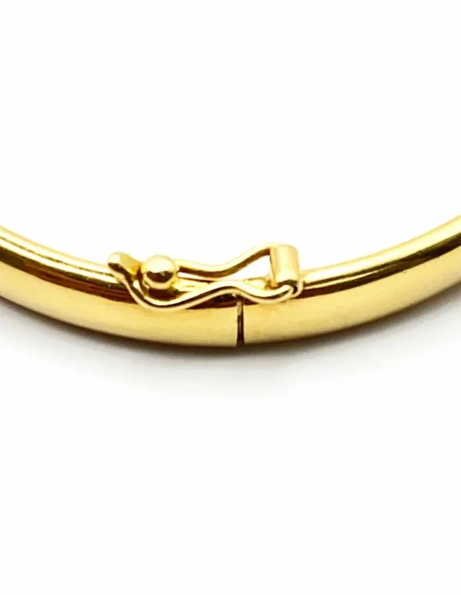 Bracelet Jonc Ovale Ouvrant Or 18K