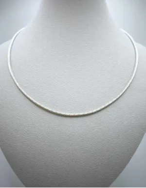 Collier Tour de Cou Réversible Or Jaune & Or Blanc