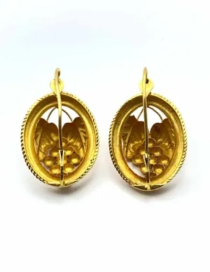 Boucles d'Oreilles Créoles Anciennes Or 18K 2