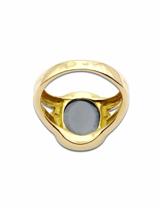 Bague Ancienne Camée Femme Or 18k & Diamants