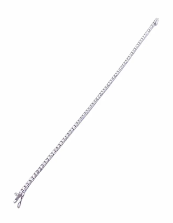 Bracelet Rivière Or Blanc & Diamants