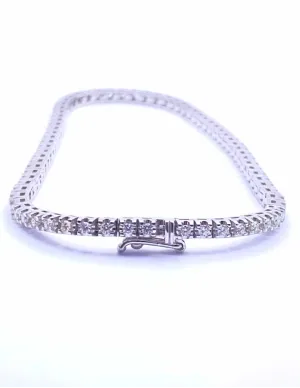 Bracelet Rivière Or Blanc & Diamants 2
