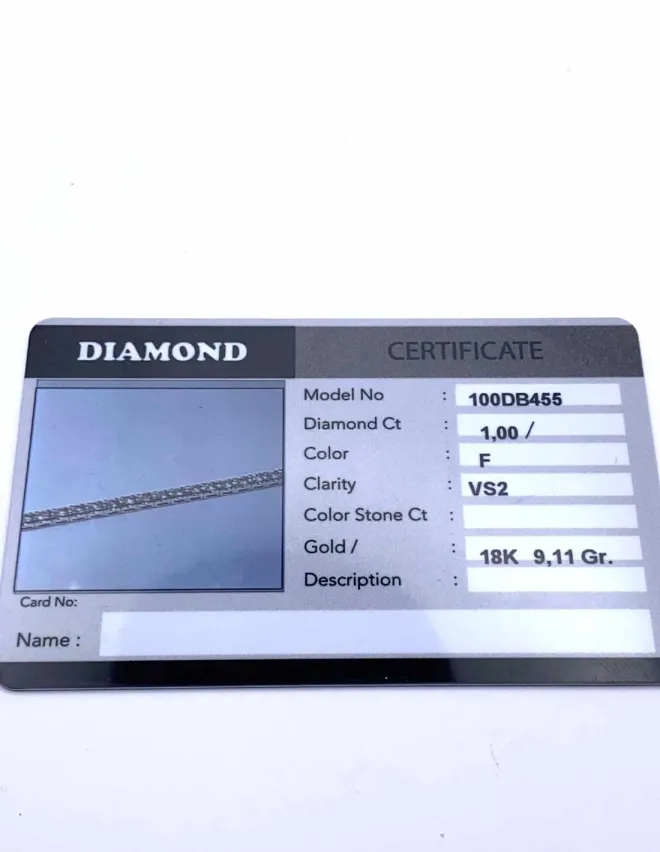 Bracelet Rivière Or Blanc & Diamants