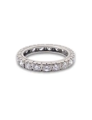 Bague Alliance Or Blanc 18k & Diamants