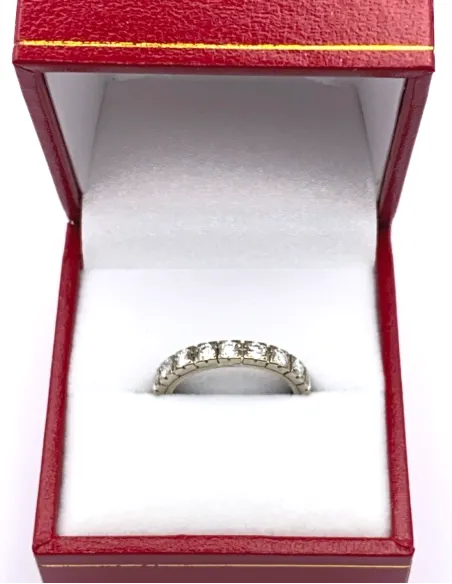 Bague Alliance Or Blanc 18k & Diamants