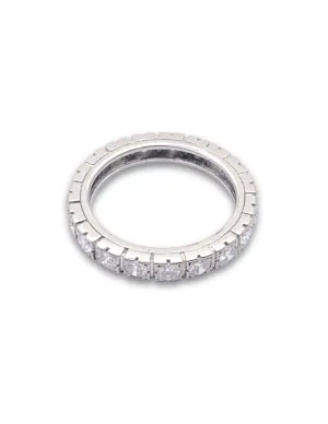 Bague Alliance Or Blanc 18k & Diamants 2
