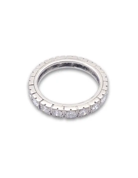 Bague Alliance Or Blanc 18k & Diamants