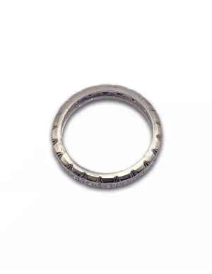 Bague Alliance Or Blanc 18k & Diamants 2