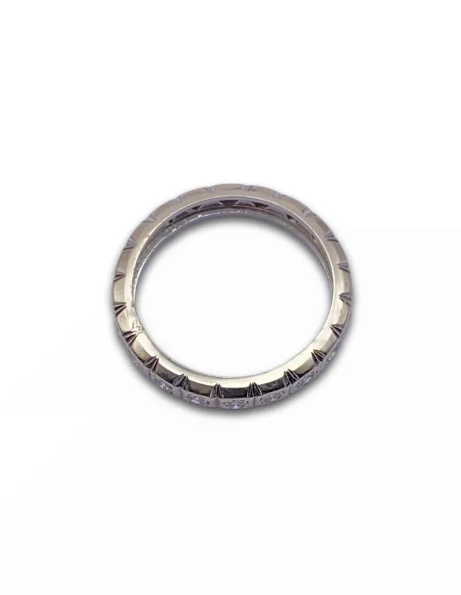 Bague Alliance Or Blanc 18k & Diamants