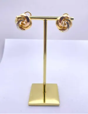 Boucles d'Oreilles Vintage 3 Ors 18K