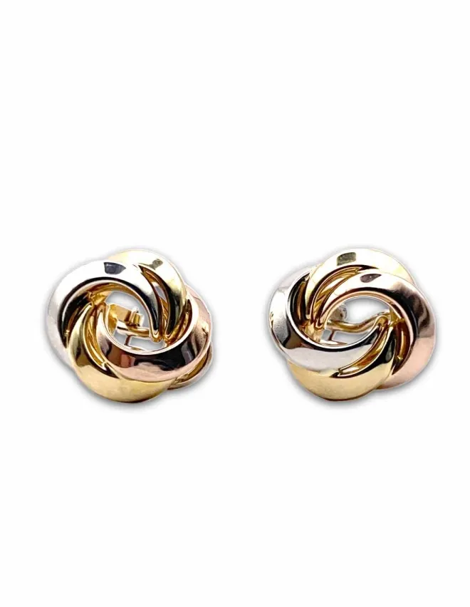 Boucles d'Oreilles Vintage 3 Ors 18K