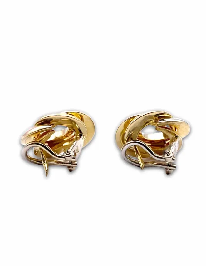 Boucles d'Oreilles Vintage 3 Ors 18K