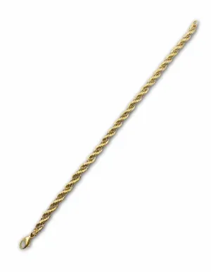 Bracelet Maille Corde 2 Ors 18k 2