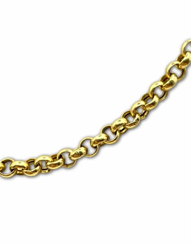 Chaine Maille Jaseron Or Jaune 18K