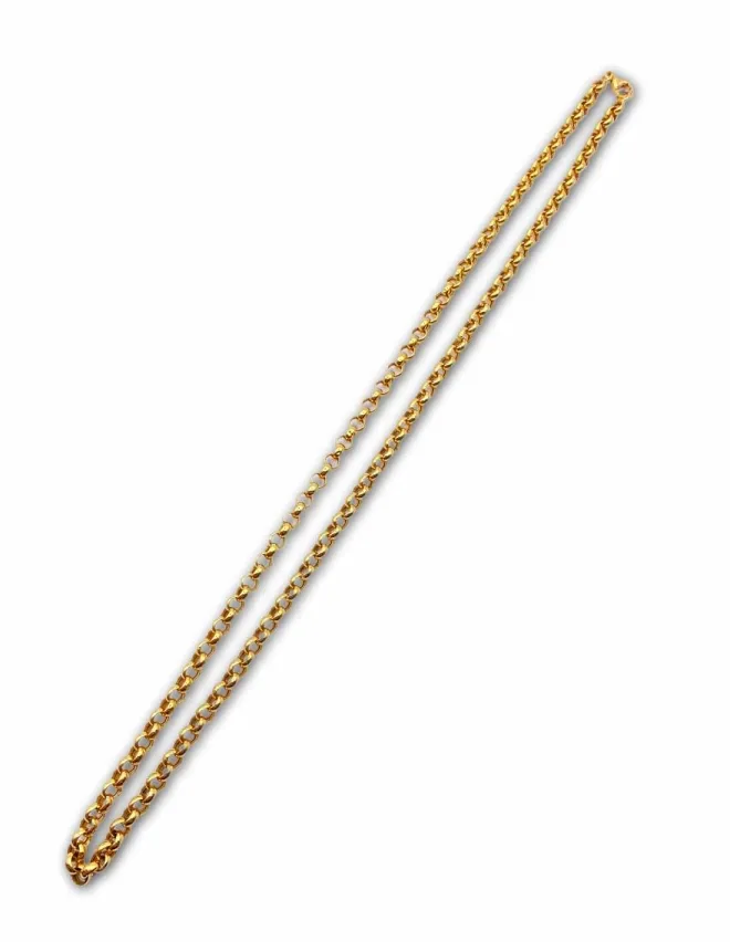 Chaine Maille Jaseron Or Jaune 18K