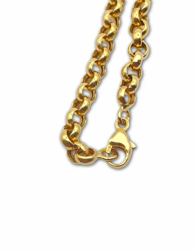 Chaine Maille Jaseron Or Jaune 18K