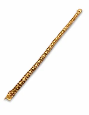 Bracelet Maille Fantaisie Or jaune 18k