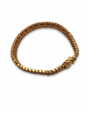 Bracelet Maille Fantaisie Or jaune 18k 2
