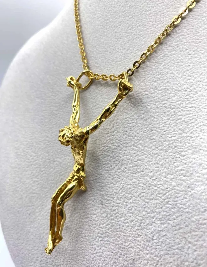 Pendentif Crucifixion Or Jaune 18K