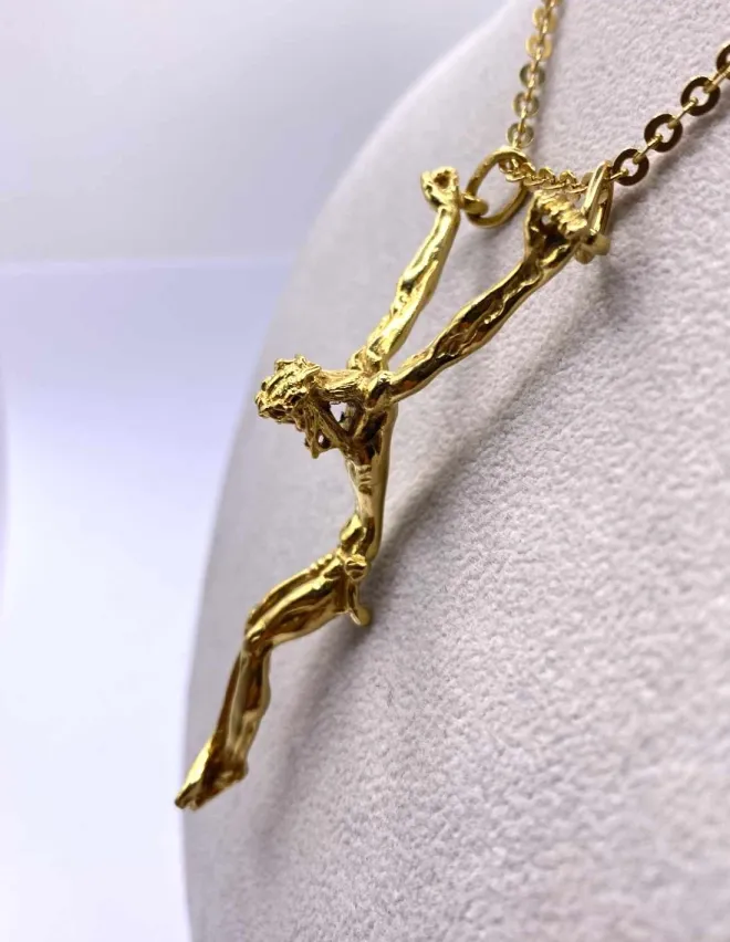 Pendentif Crucifixion Or Jaune 18K