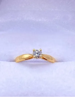 Bague Solitaire Or 18K & Diamant 2