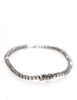 Bracelet Rivière Or Blanc & Diamants