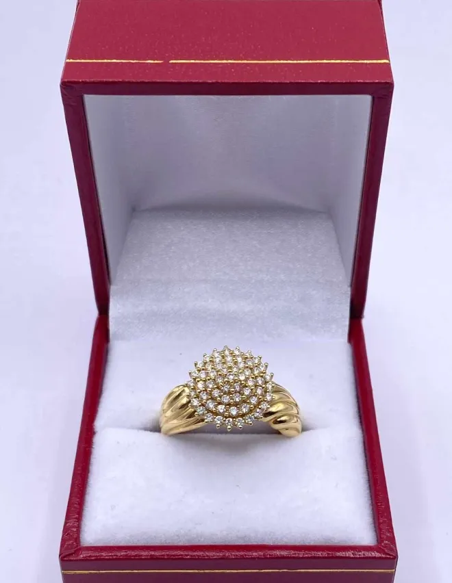 Bague Dôme Or & Diamants