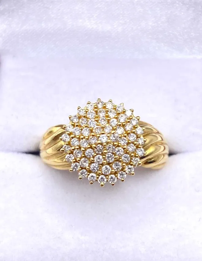 Bague Dôme Or & Diamants