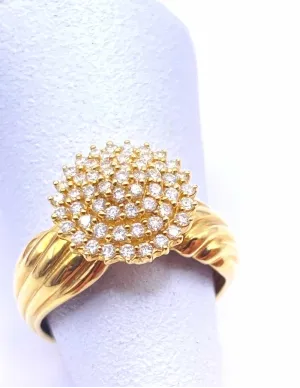 Bague Dôme Or & Diamants 2